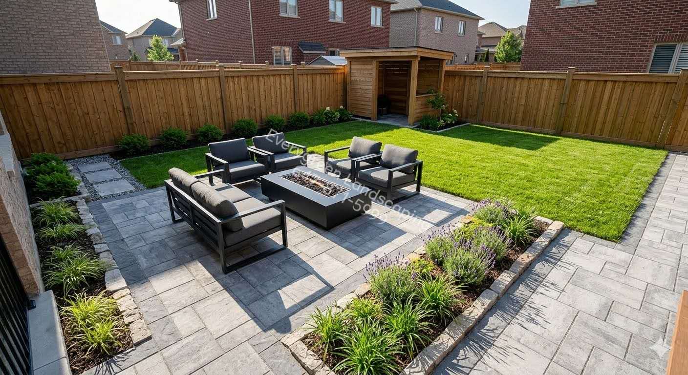 Luxury Backyard Flagstone Patio Toronto